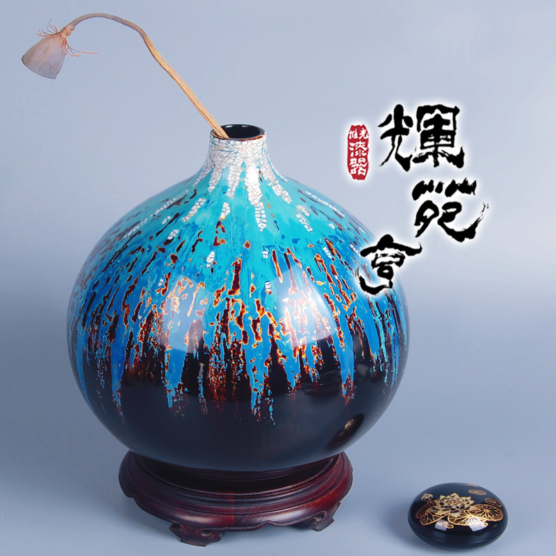大漆瓶摆件