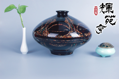 大漆瓶摆件